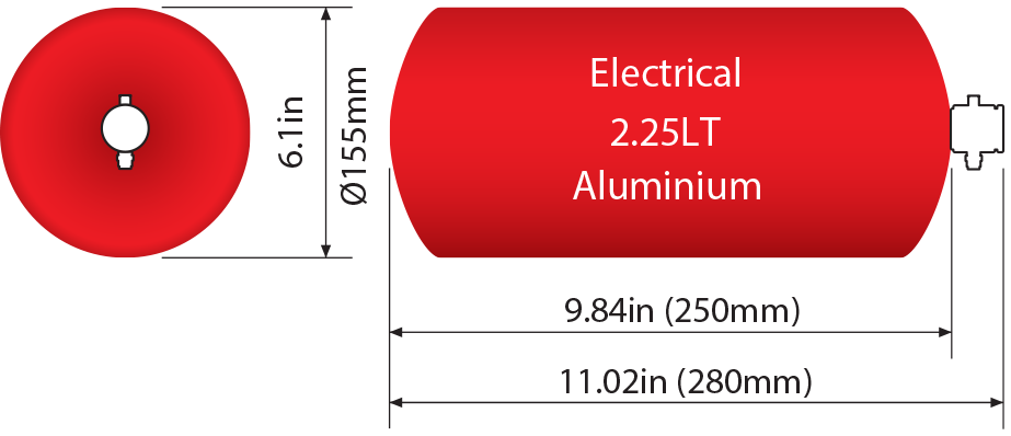 SPA Technique AFFF Fire System - 2.25 Liter Electric - LWE50