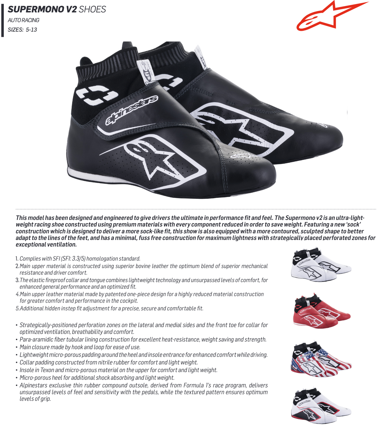 Alpinestars SuperMono v2 Racing Shoes