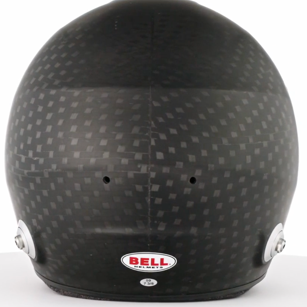 Bell HP6 RD-4C 8860 Premium Bell Carbon Fiber Helmet - Matte Finish Image  Discover the premium quality of this helmet with a close-up image of its sleek matte finish, showcasing its aesthetics and durability.