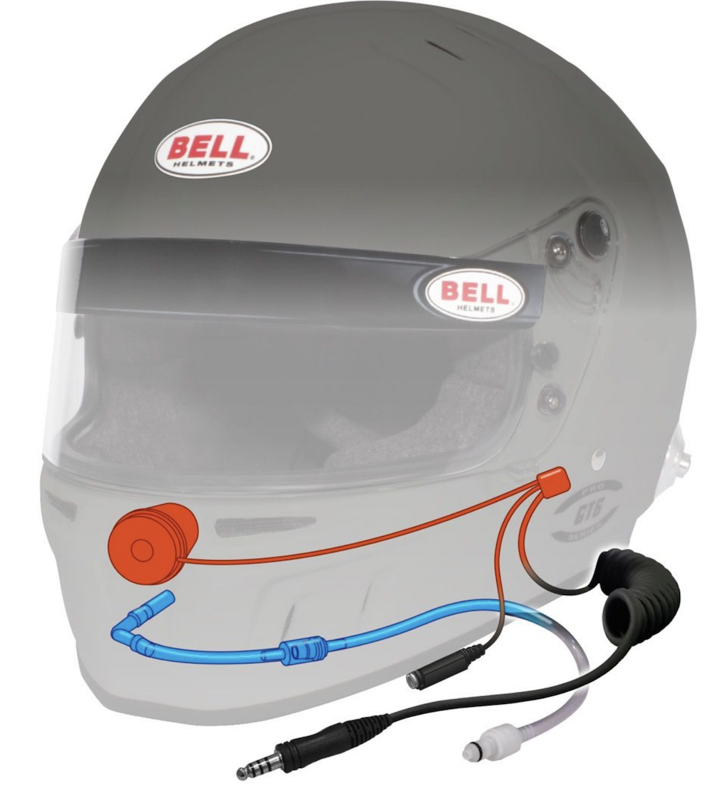 Bell HP6 RD-4C 8860-2018 carbon fiber helmet Electronic Diagram IMAGE