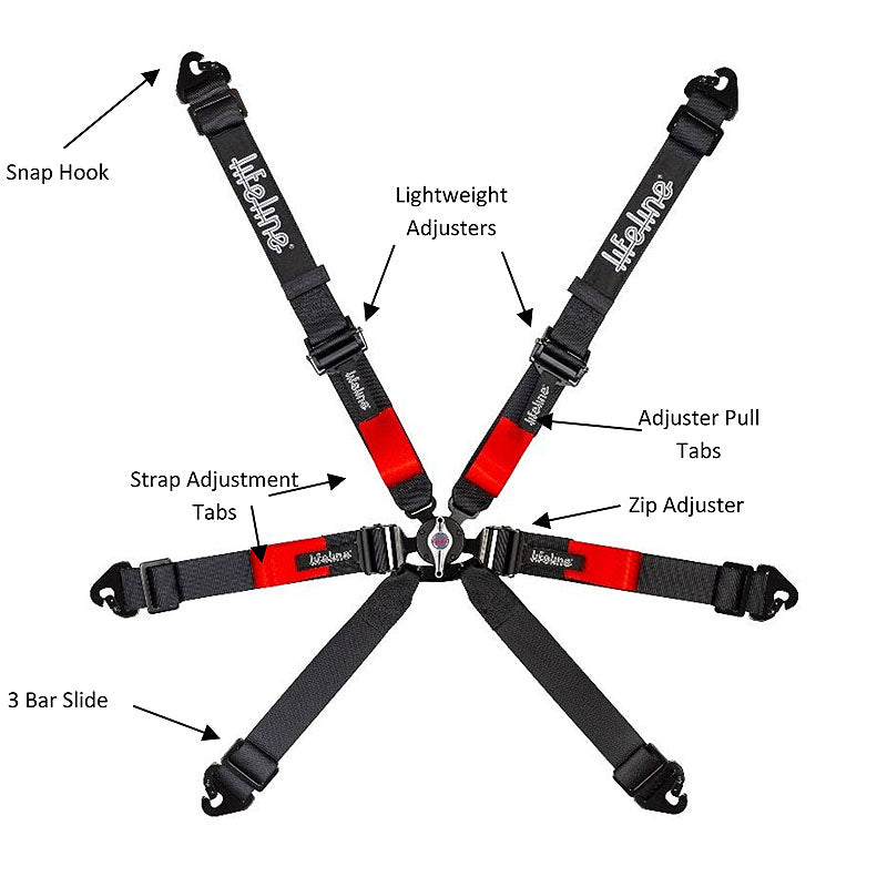 lifeline Life Line Copse Black specification race harness racing harnesses full Image