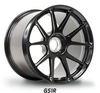 Thumbnail for Satin Black Forgeline GS1R for centerlock Porsche 992 GT3 forged racing wheels for HPDE track days