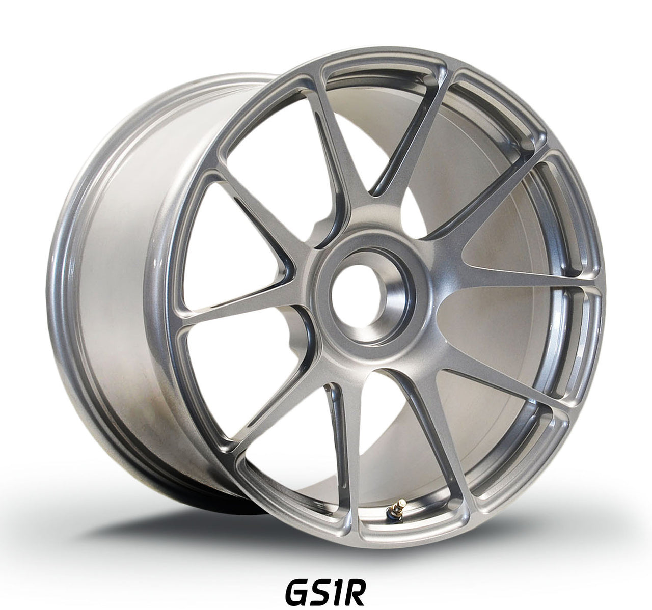 Hyper Silver Forgeline GS1R center lock for Porsche 991 GT3 RS best lightweight wheels for HPDE and Time Trials