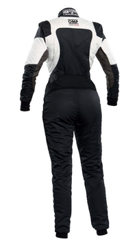 Thumbnail for OMP FIRST ELLE Women's Race Suit Black / White Back  Image