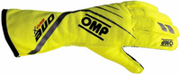 Thumbnail for OMP One Evo X auto racing Nomex glove in Fluorescent Yellow/Black