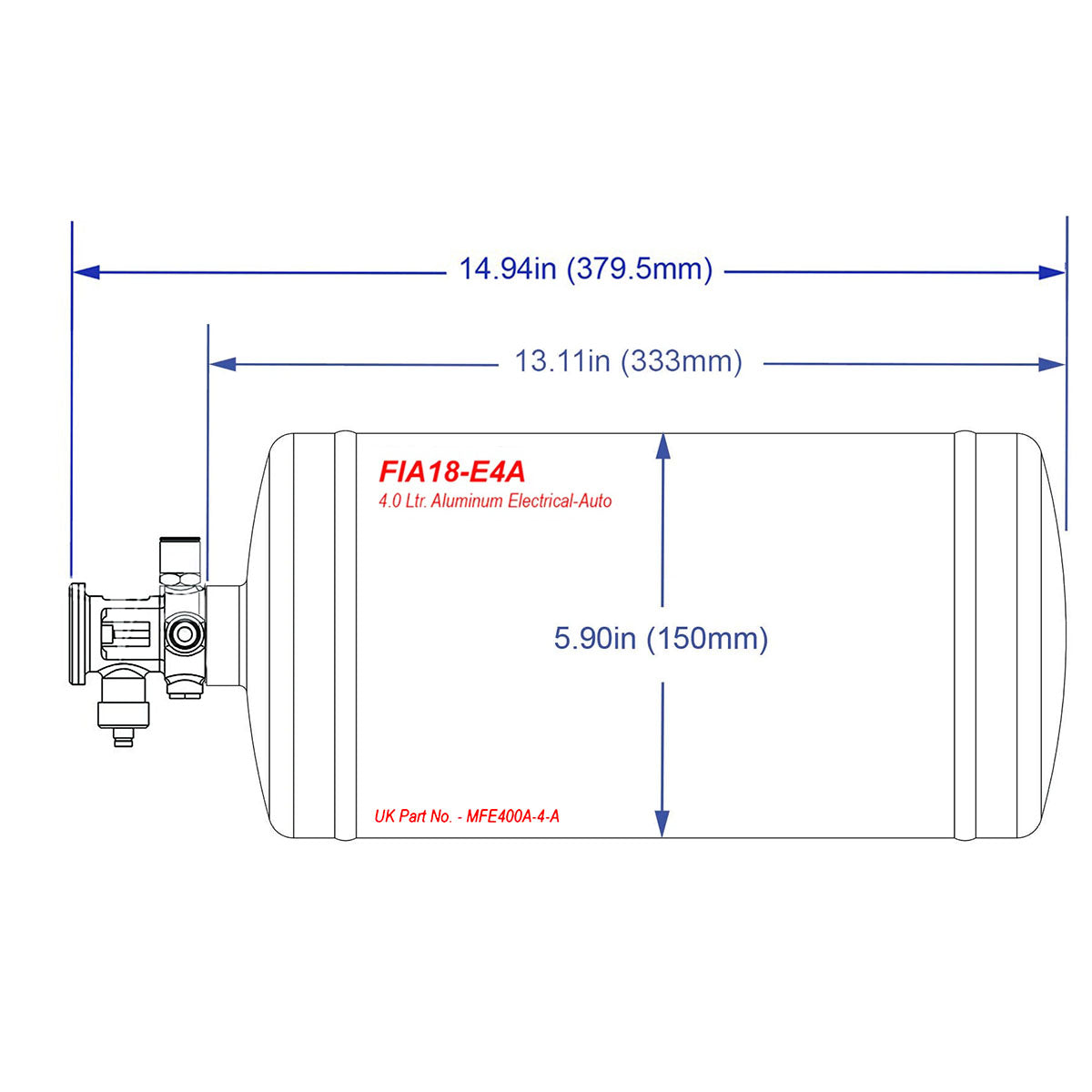 SPA AFFF Fire System 4 Liter Alloy Electric & Auto Discharge