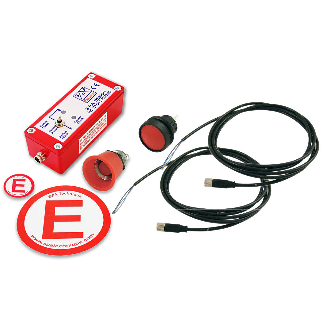 Spa Extreme Novec SFI Fire System 5lb - 3-Way Firing Head features electrical activation