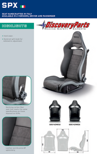 Thumbnail for Sparco SPX Carbon Fiber Seat Measurements