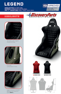 Thumbnail for Sparco Legend Kevlar Seat Measurements