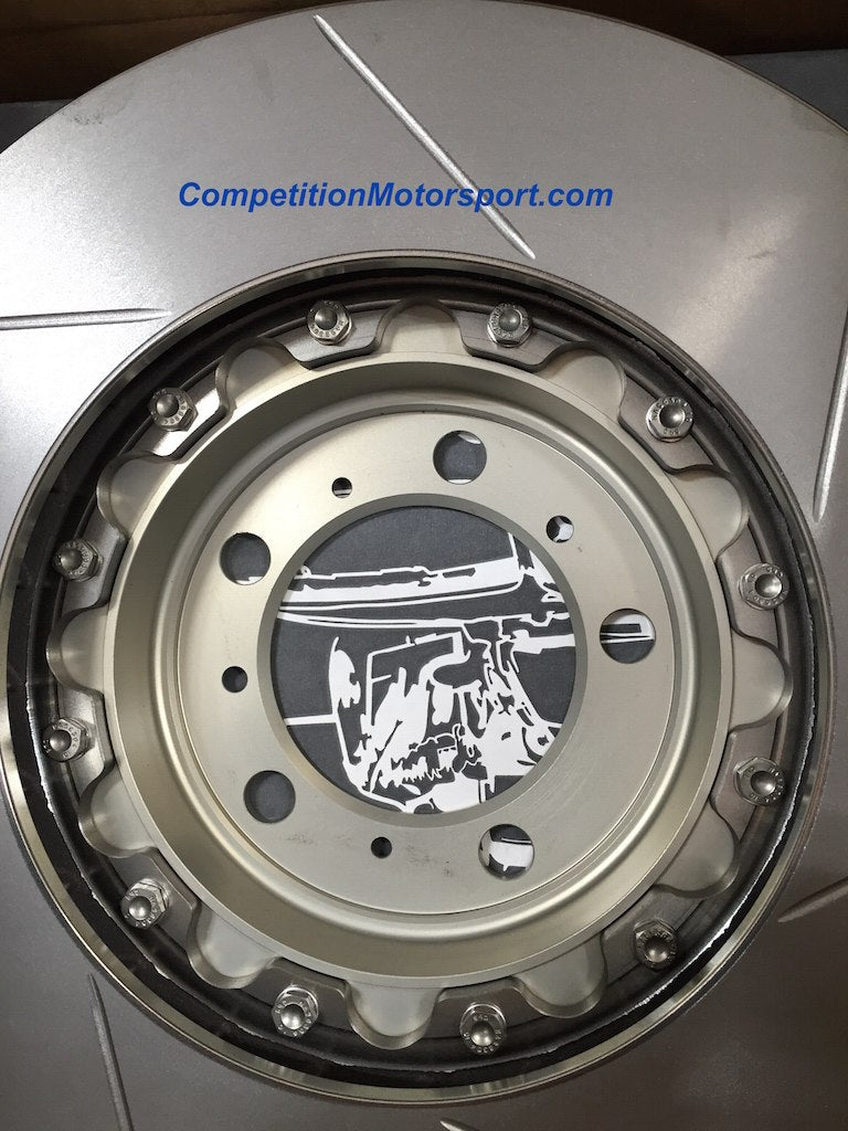 A1-134 Girodisc Non-Floating 2pc Front Brake Rotors (350mm) -