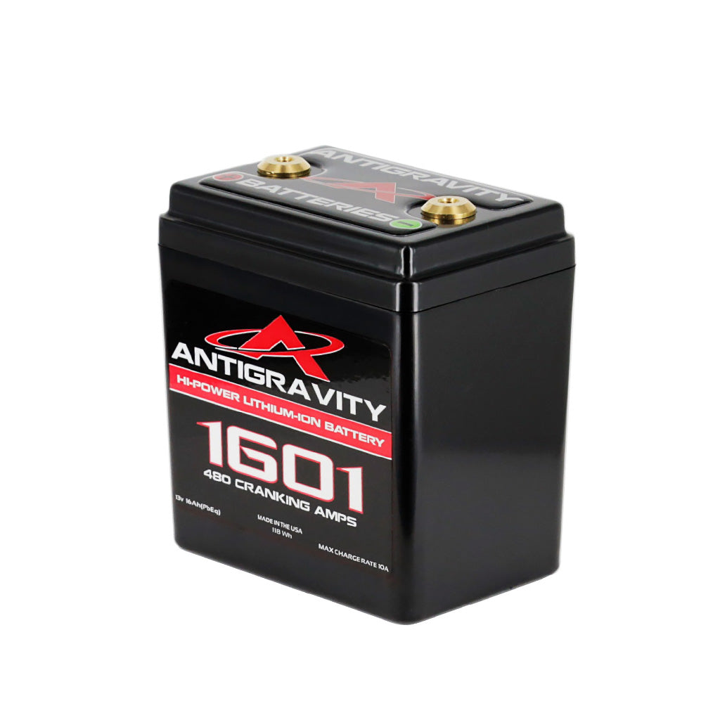 Compact Antigravity AG-1601 small-case 16-cell lithium battery with brass terminals