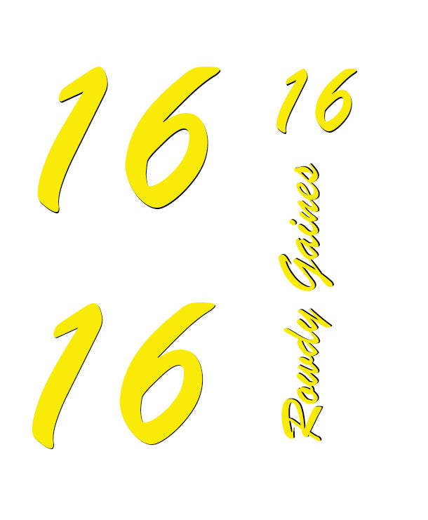 Complete DE Single Color Vinyl Number Package