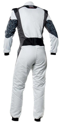 Thumbnail for OMP TECHNICA HYBRID RACE SUIT SILVER / BLACK REAR IMAGE