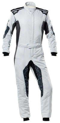 Thumbnail for OMP TECHNICA HYBRID RACE SUIT silver / black front image