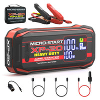 Thumbnail for Micro-Start XP-20 Heavy Duty jump starter with accessories on a white background