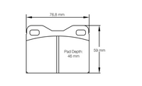 Thumbnail for Pagid Racing Brake Pads No. 4623 - Discovery Parts