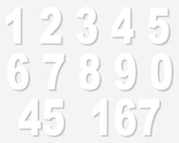 Thumbnail for One Color Vinyl Race Numbers