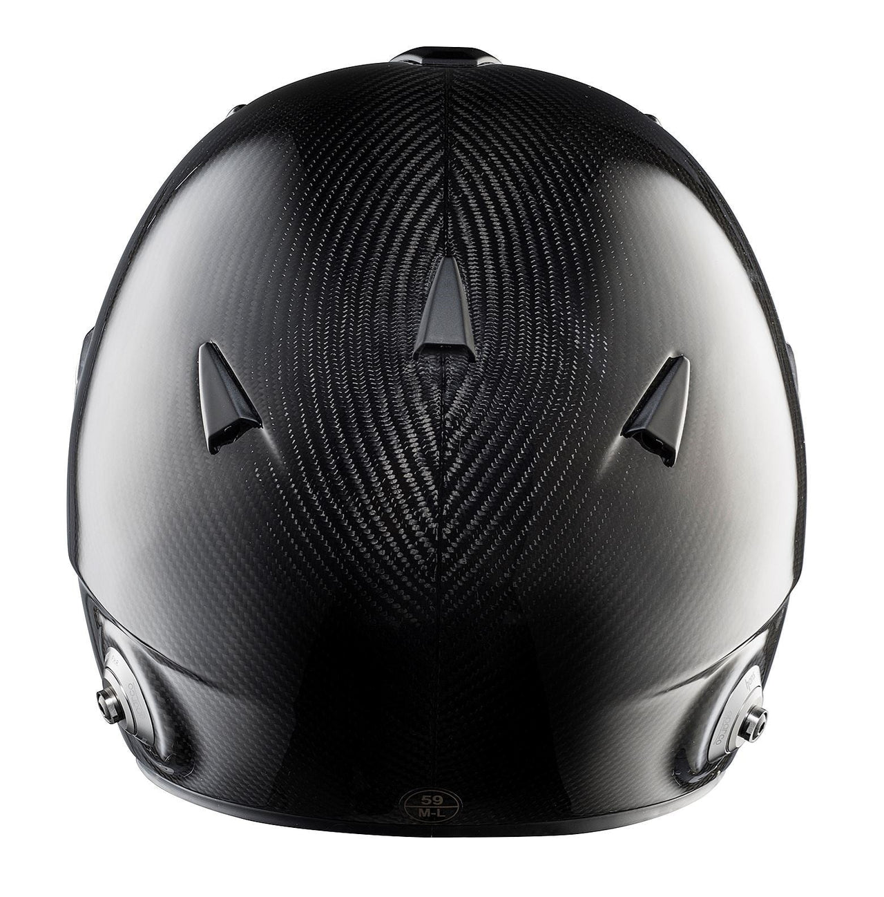 Detailed Sparco Sky RF-7W Carbon Fiber Helmet SA2020 Rear Image