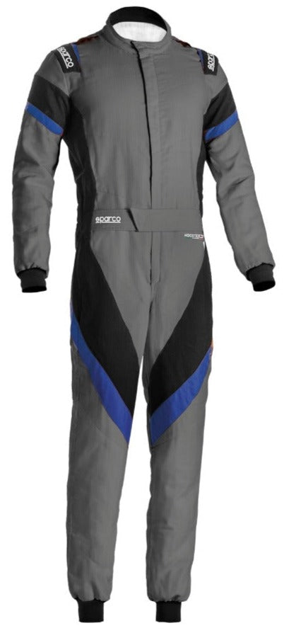 SPARCO VICTORY RACE SUIT GRAY / BLUE FRONT IMAGE