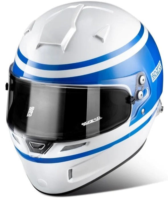Sparco Air Pro RF-5W 1977 Helmet SA2020 BLUE WHITE Front View Image