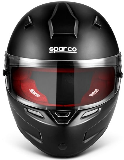 Sparco Air Pro RF-5W Helmet SA2020 Black with red liner Front View Image