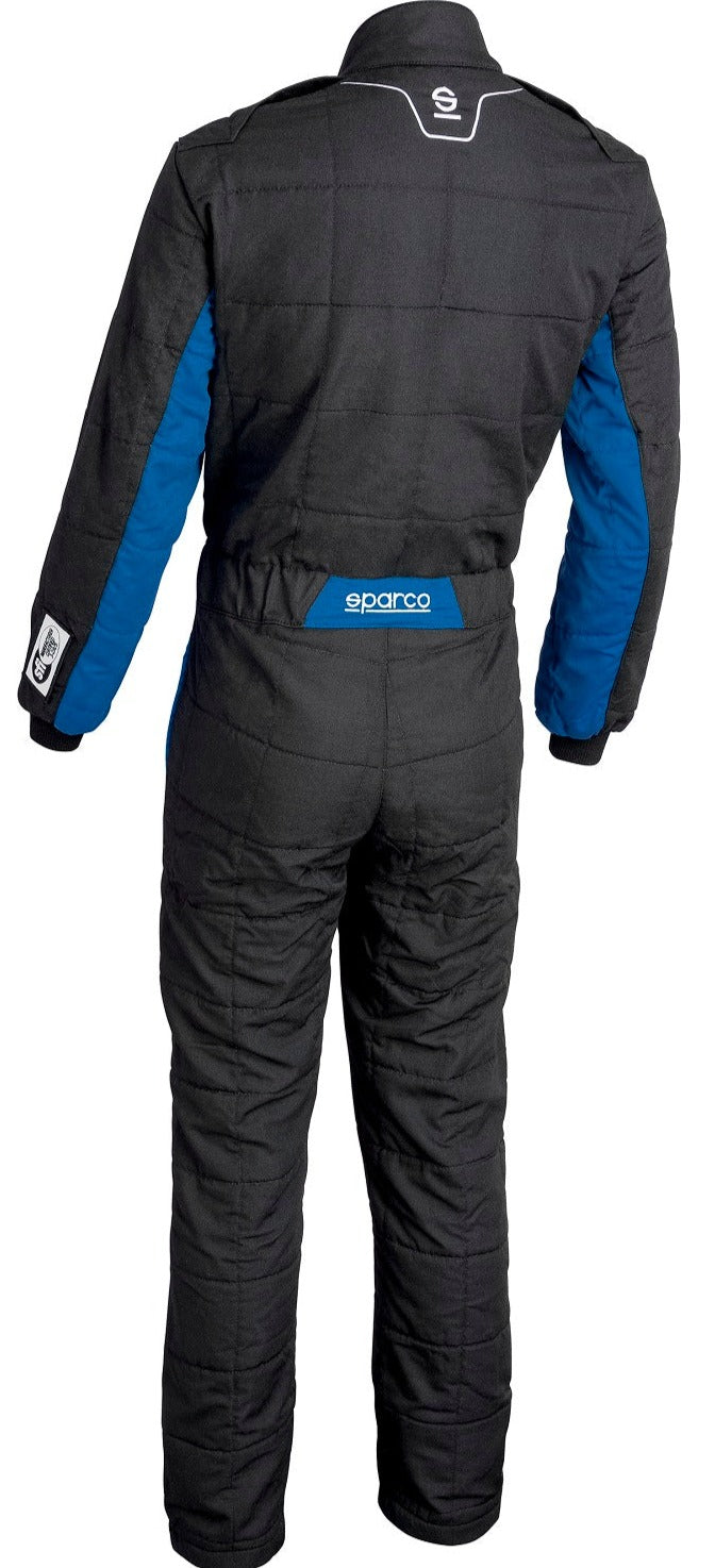 SPARCO CONQUEST 3.0 RACE SUIT BLACK / BLUE BACK IMAGE