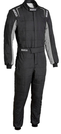 Thumbnail for SPARCO CONQUEST 3.0 RACE SUIT BLACK / GRAY FRONT IMAGE