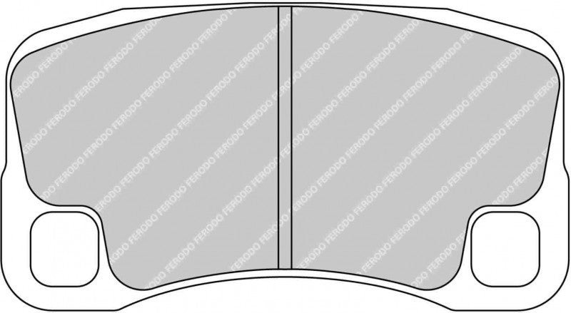Image of Ferodo FRP3143W DS1.11 Porsche 997 GT2, GT2 RS, GT3, GT3 RS Rear Brake Pads