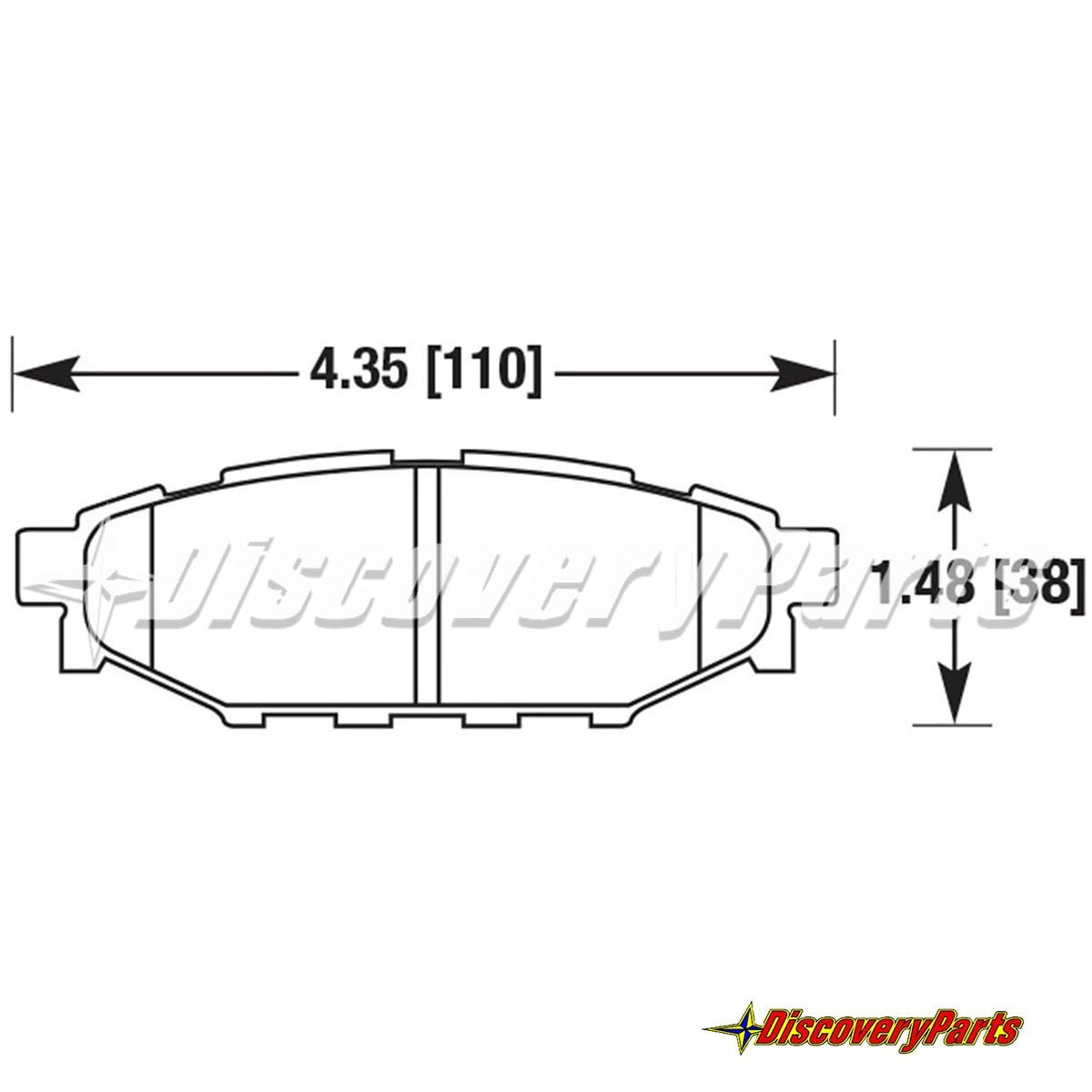 Carbotech CT1114 Subaru Rear Brake Pad Set