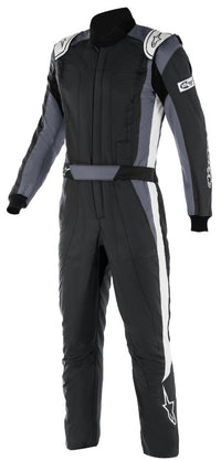 Thumbnail for ALPINESTARS GP PRO COMP RACE SUIT BLACK / GREY FRONT IMAGE