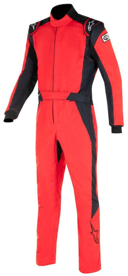 ALPINESTARS GP PRO COMP RACE SUIT RED / BLACK FRONT IMAGE