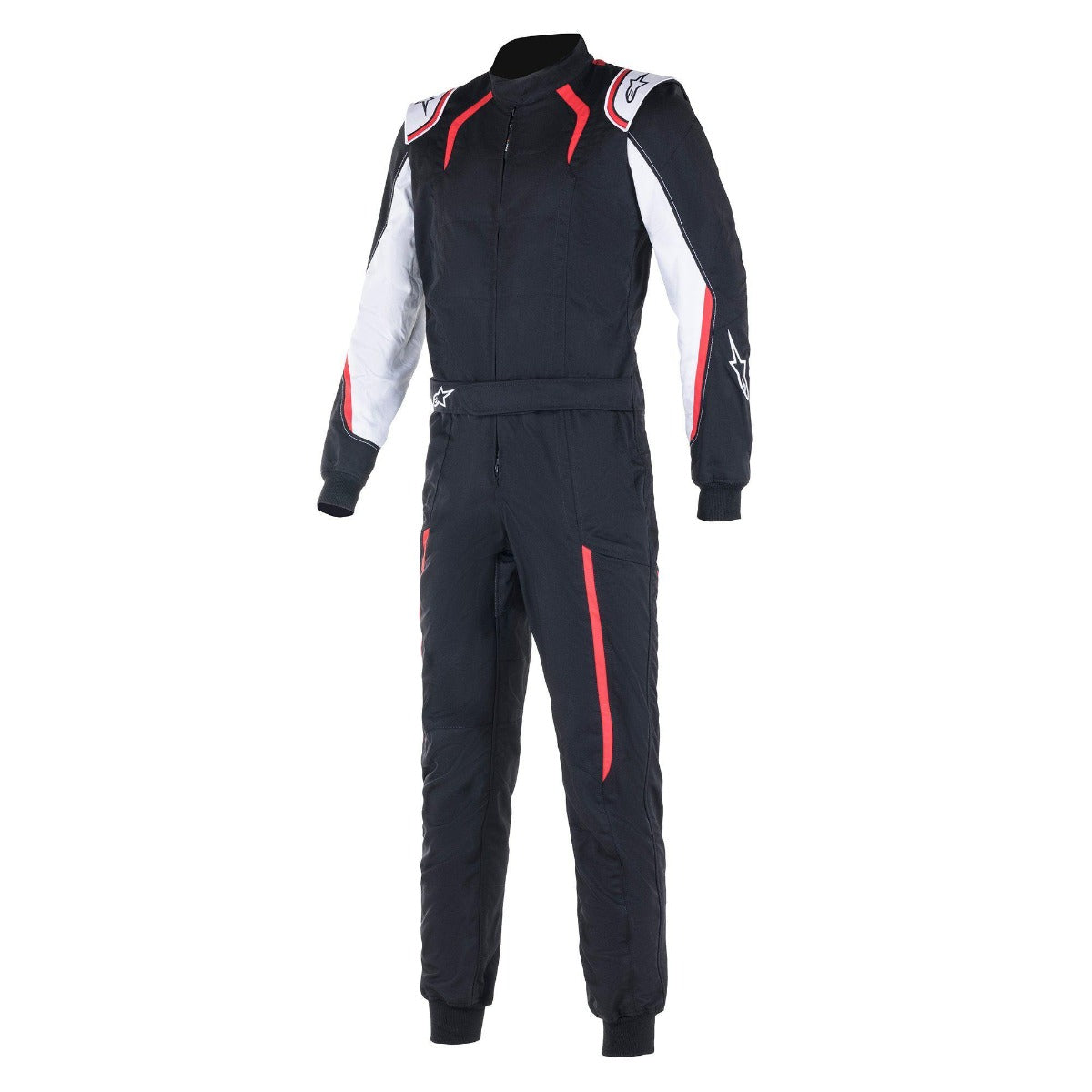 Alpinestars KMX-5 Kart Racing Suit Black / White Front Image