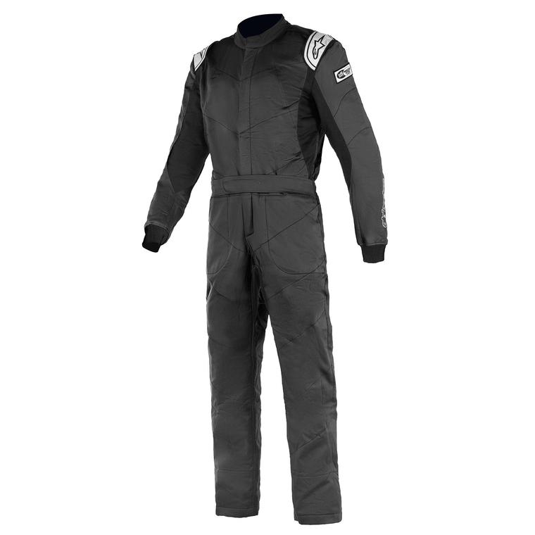 ALPINESTARS KNOXVILLE V2 RACE SUIT BLACK / WHITE FRONT IMAGE