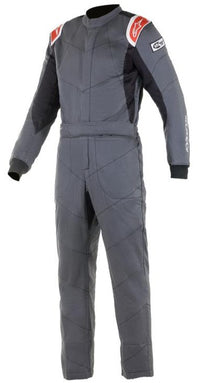 Thumbnail for ALPINESTARS KNOXVILLE V2 RACE SUIT GRAY /  RED FRONT IMAGE