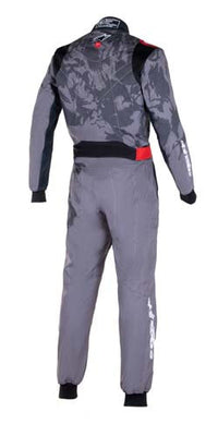 Thumbnail for Alpinestars KMX-9 v2 Graphic 5 Kart Racing Suit Grey Back Image