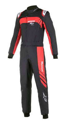 Thumbnail for Alpinestars KMX-9 v2 Kart Racing Suit BLACK / RED FRONT IMAGE