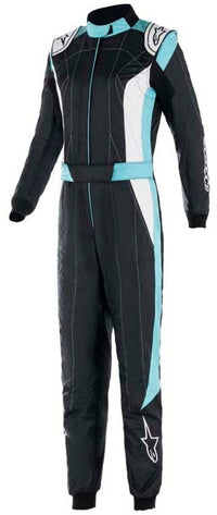 Thumbnail for Alpinestars Stella Gp Pro Comp V2 Women's Race Suit black / turquoise Front Image