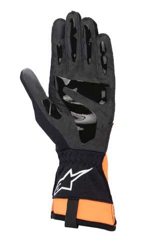 Alpinestars Tech1-KX V3 Kart Racing Glove Black / Orange Palm 1-KX Alpinestars Kart Race Glove V3