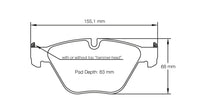 Thumbnail for Pagid Racing Brake Pads No. 8051