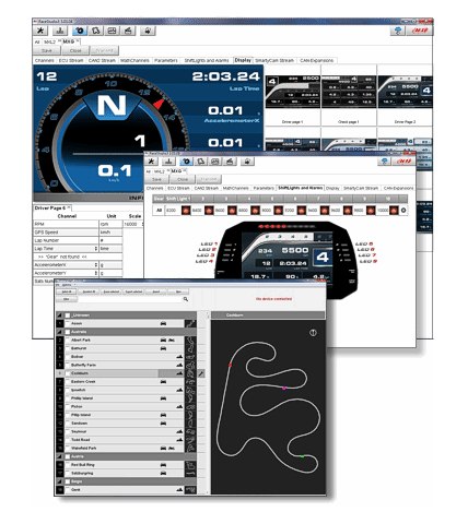 AiM Sports MXS 1.3 Color 5" TFT Dash & Data Logger