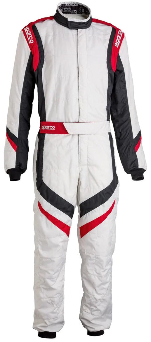 Sparco Prime Spec 1 Race Suit White Front Image