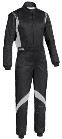 Thumbnail for SPARCO SUPERSPEED RS9 RACE SUIT BLACK / WHITE FRONT IMAGE