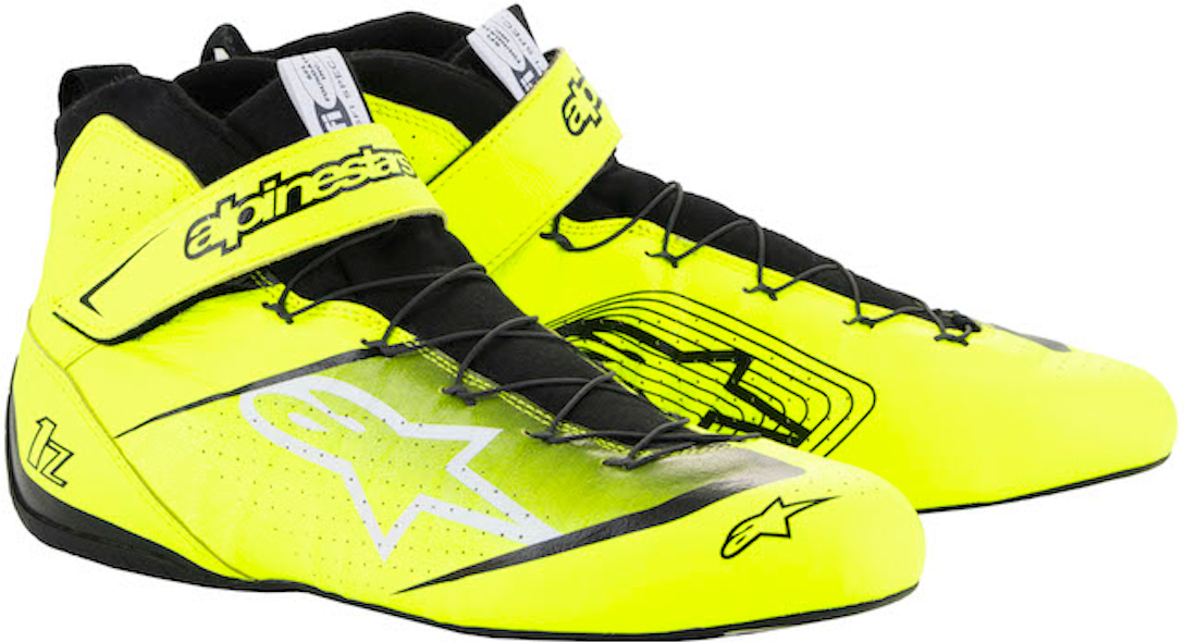 Close-up of the Alpinestars Tech-1 Z v3's intricate detailing, highlighting its blend of style and high-performance features for racing professionals."
