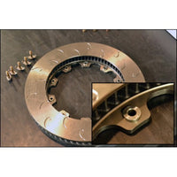 Thumbnail for Image of AP Racing 12-Bolt, Floating Hat, Disc Attachment Hardware Kit washers installed