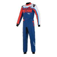 Thumbnail for Alpinestars KMX-9 v2 Graphic 2 Kart Racing Suit BLUE / WHITE IMAGE