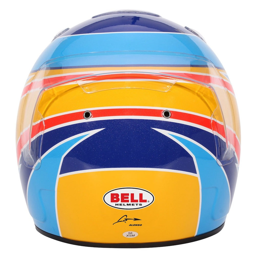 Bell KC7-CMR Alonso Kart Racing helmet rear Image