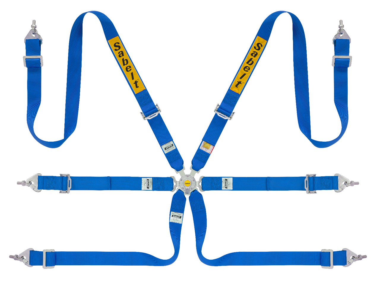 Sabelt Steel Series 2 Inch Rally Harness blue cheapest 6 point race harness
