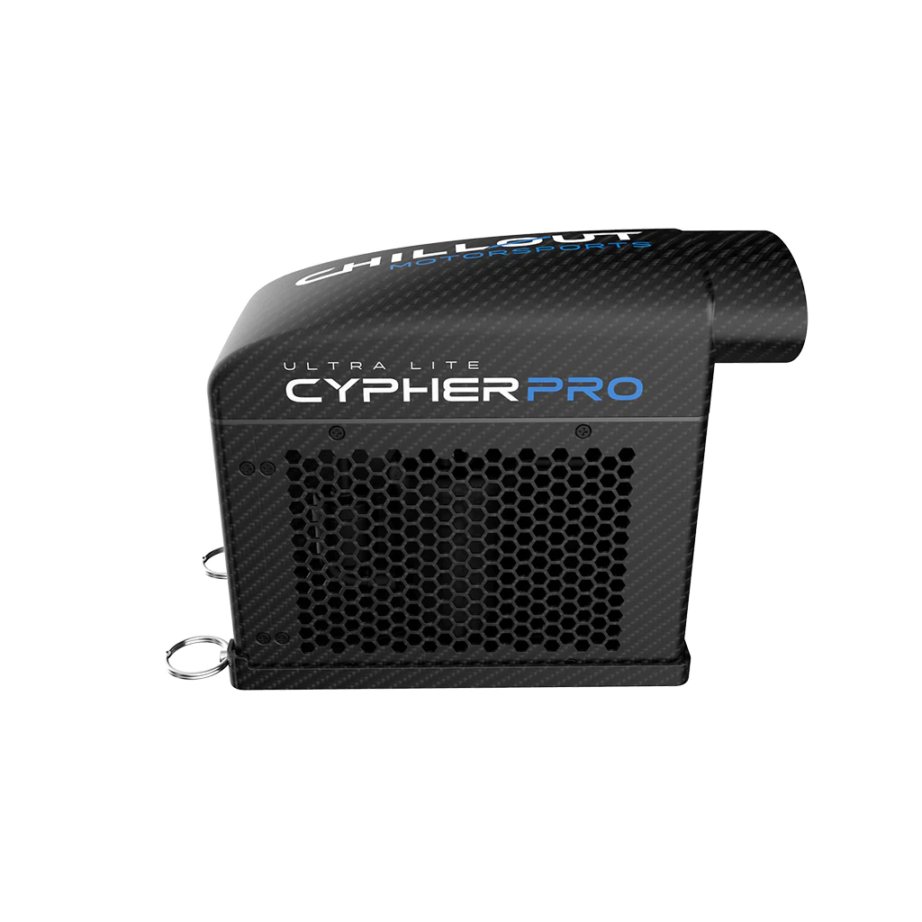 Image of Chillout Cypher Pro Ultra-Lite Carbon Fiber Micro Cooler top air plenum