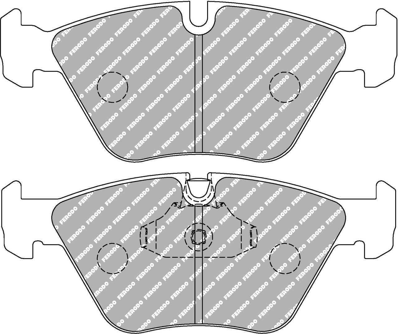 Image of Ferodo FCP1073G DS3.12 BMW E46 M3 Front Brake Pads