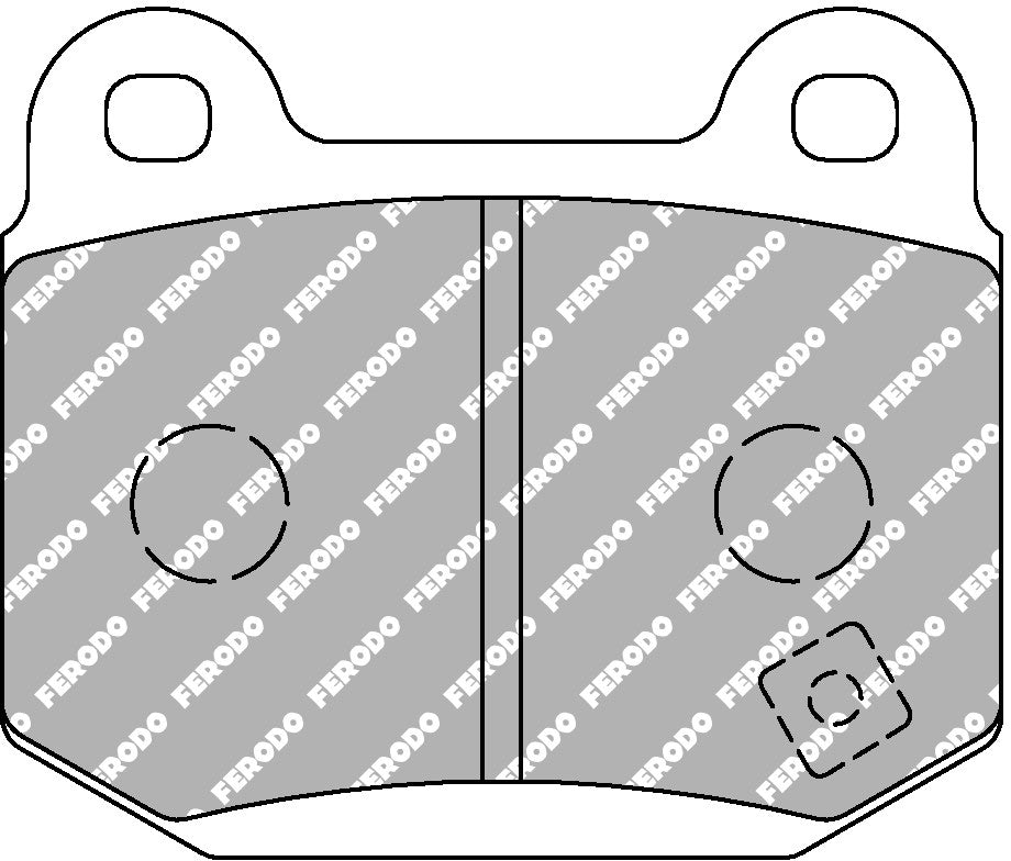 Image of Ferodo FCP1562R DS3000 Nissan 350Z & Subaru WRX STI Brembo Rear Brake Pads